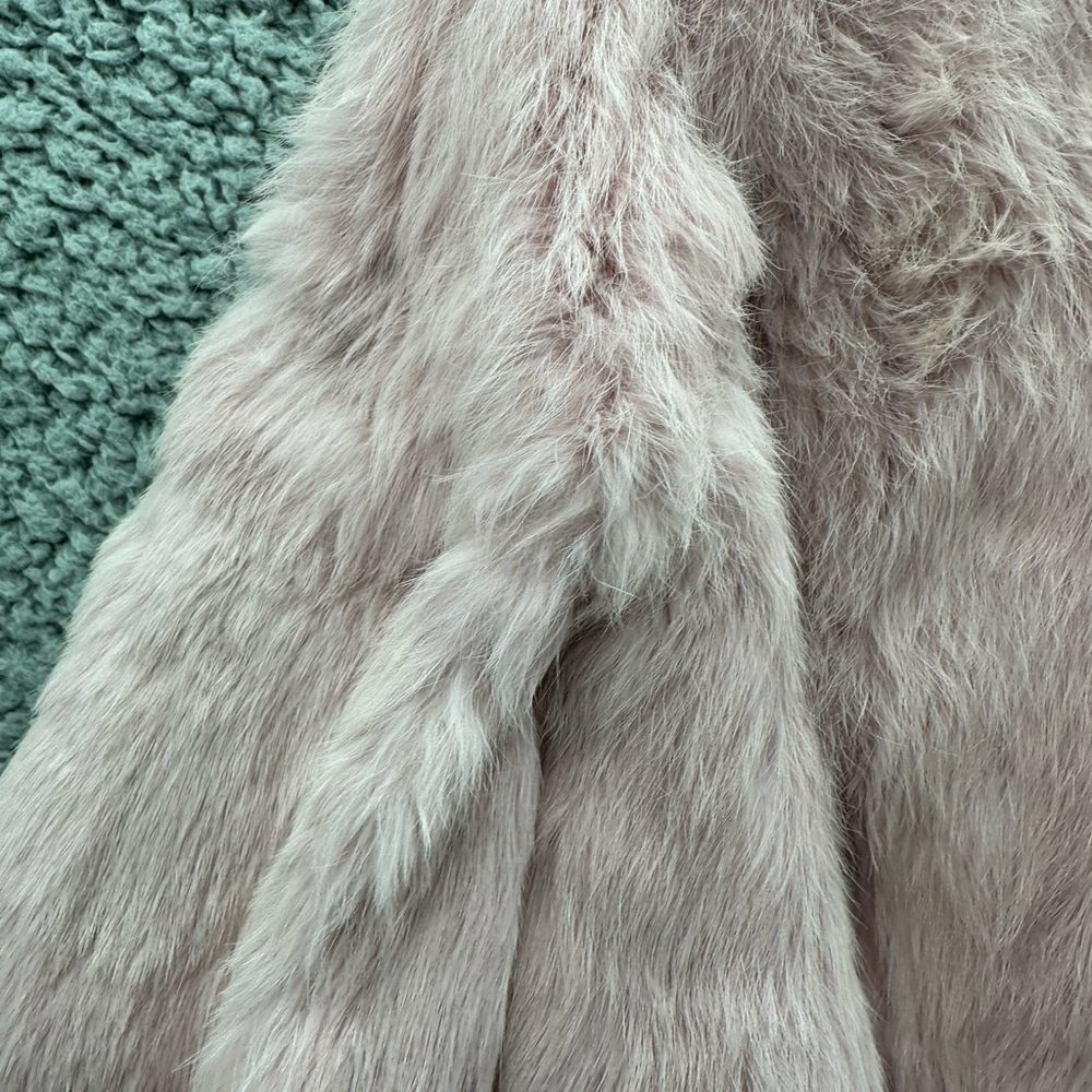 XOXO Vintage Coat Blush Rabbit Fur Coat SZ M - Picture 17 of 17